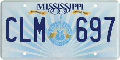 MS license plate CLM697