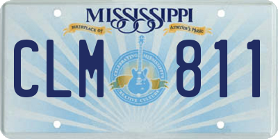 MS license plate CLM811