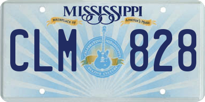 MS license plate CLM828