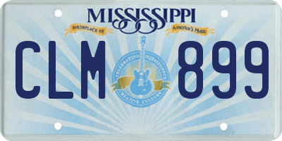 MS license plate CLM899