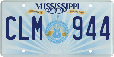 MS license plate CLM944