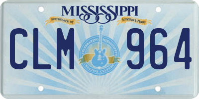 MS license plate CLM964