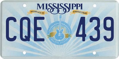 MS license plate CQE439
