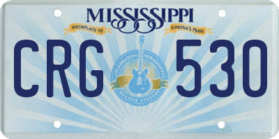 MS license plate CRG530