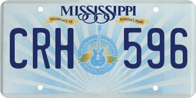 MS license plate CRH596