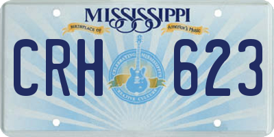 MS license plate CRH623