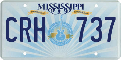 MS license plate CRH737