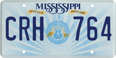 MS license plate CRH764