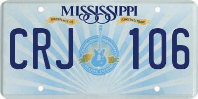 MS license plate CRJ106