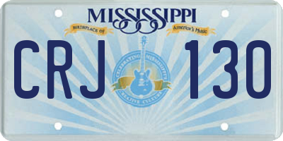 MS license plate CRJ130