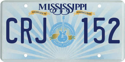 MS license plate CRJ152