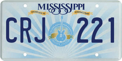 MS license plate CRJ221