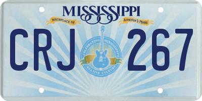 MS license plate CRJ267