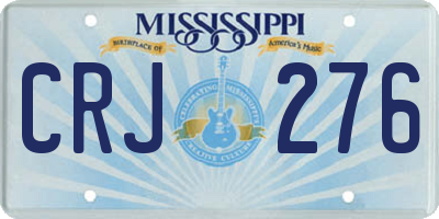 MS license plate CRJ276