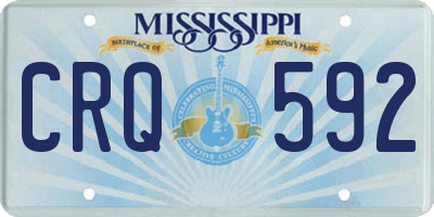 MS license plate CRQ592