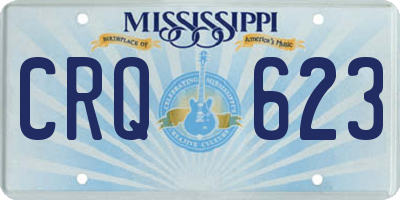 MS license plate CRQ623