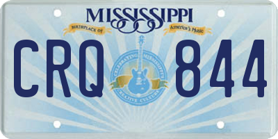 MS license plate CRQ844