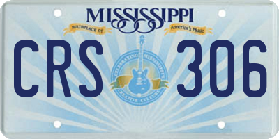 MS license plate CRS306