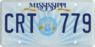 MS license plate CRT779