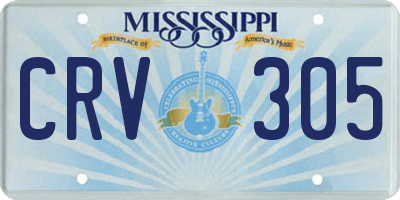 MS license plate CRV305