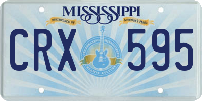 MS license plate CRX595