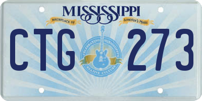 MS license plate CTG273