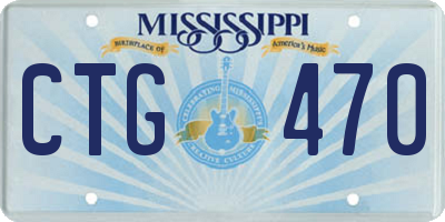 MS license plate CTG470