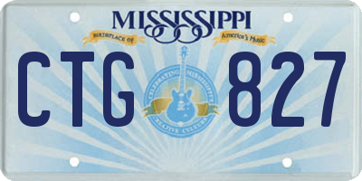 MS license plate CTG827