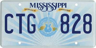 MS license plate CTG828
