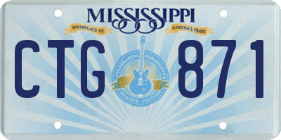 MS license plate CTG871
