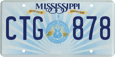 MS license plate CTG878