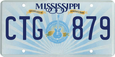 MS license plate CTG879