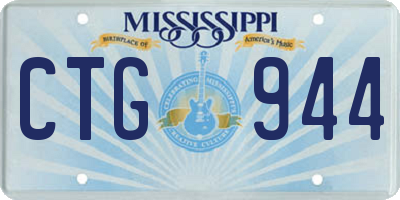 MS license plate CTG944