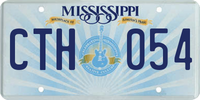 MS license plate CTH054
