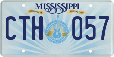 MS license plate CTH057