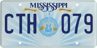 MS license plate CTH079