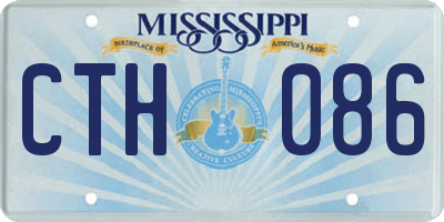 MS license plate CTH086