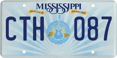 MS license plate CTH087