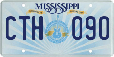 MS license plate CTH090