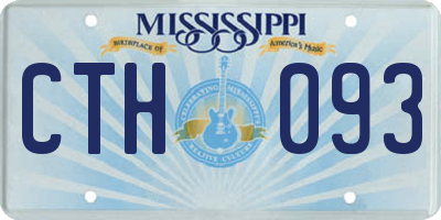 MS license plate CTH093