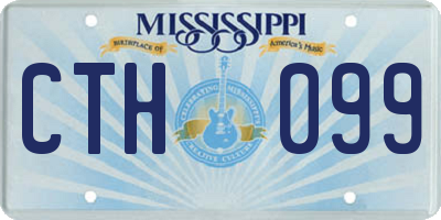 MS license plate CTH099