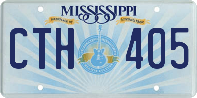 MS license plate CTH405