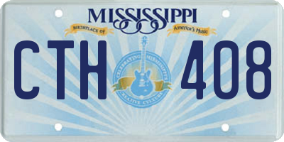 MS license plate CTH408