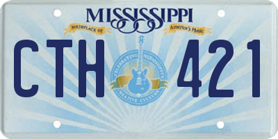 MS license plate CTH421