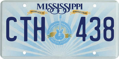 MS license plate CTH438
