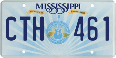 MS license plate CTH461