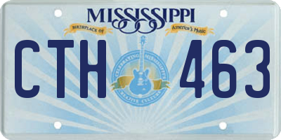 MS license plate CTH463