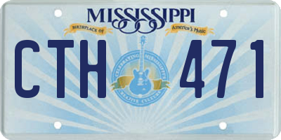 MS license plate CTH471
