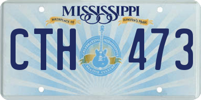 MS license plate CTH473