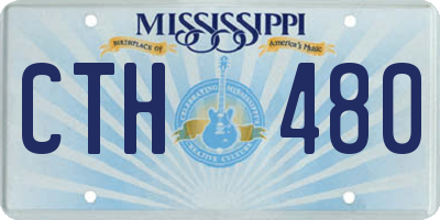 MS license plate CTH480